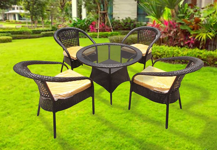 Buy Waver 4 Seater Outdoor Dining Set Online in India at Best .