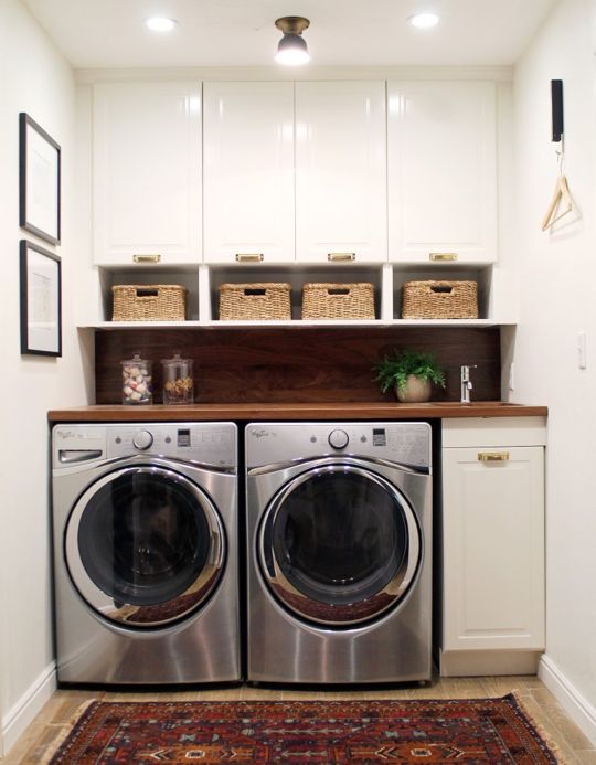 Ideas to Steal from 10 Stylish and Functional Small Laundry Rooms .