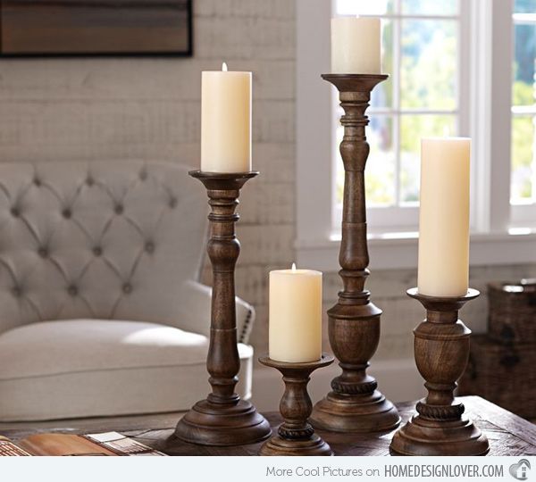 15 Traditional Candle Centerpiece Ideas | Home Design Lover | Wood .