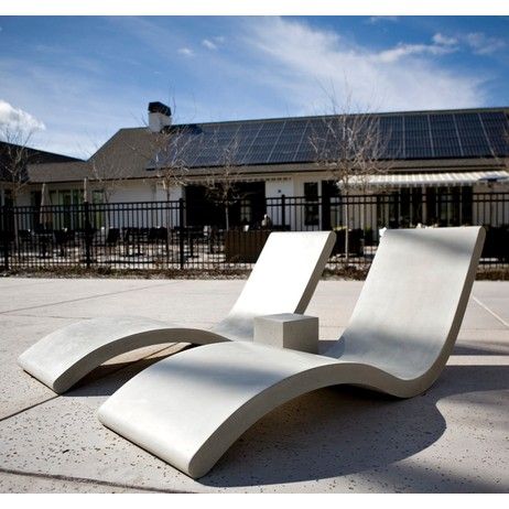 Concrete Chaise Lounge by Concreteworks East Studio | Concrete .