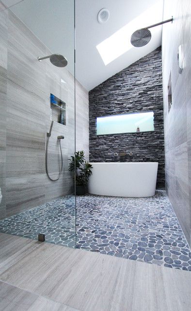 Cool Modern Gray Bathroom Design by Change Your Bathroom .