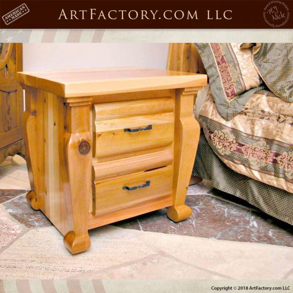 Hand Carved Sleigh Bed: Fine Art Nature Inspired Wood Carvin
