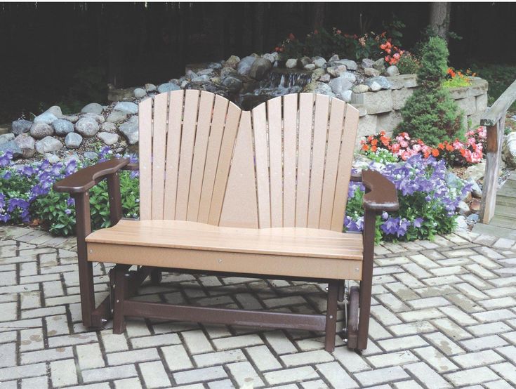 Outdoor 2 Person Patio Glider | Perfect Choice Poly Furniture .