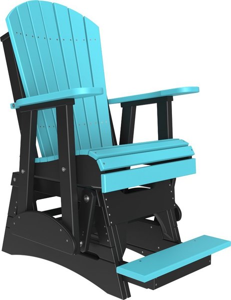 LuxCraft 2' Adirondack Balcony Poly Glider Chair from DutchCrafte