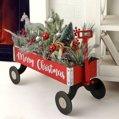 21" LED "Merry Christmas" Wagon | Christmas decorations, Outdoor .