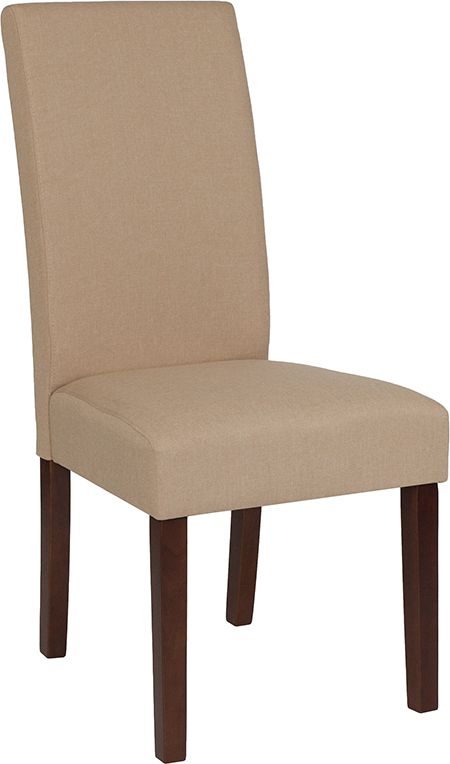 Flash Furniture Greenwich Beige Fabric Parsons Chair | Dining .