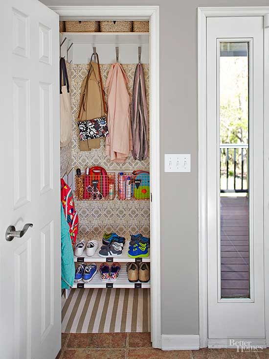 Double Closet Space with One Simple Swap | Entry closet, Home .