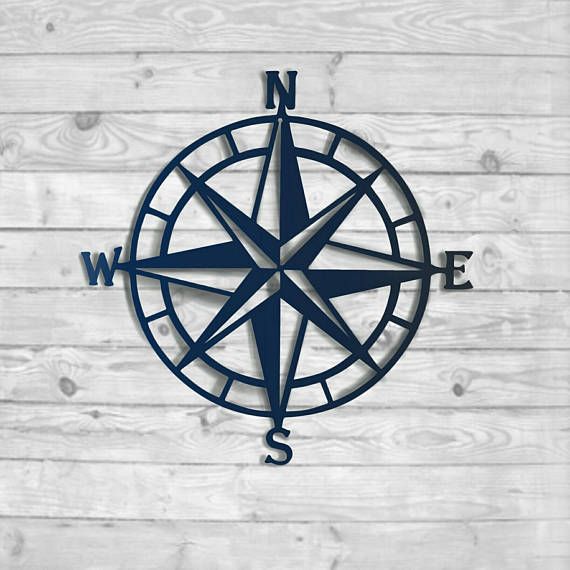 Compass Rose Metal Wall Art Nautical Compass Nautical Wall - Etsy .