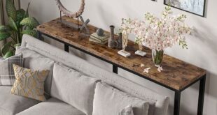 Extra Long Sofa Couch Console Table, 71inch Narrow Entryway .