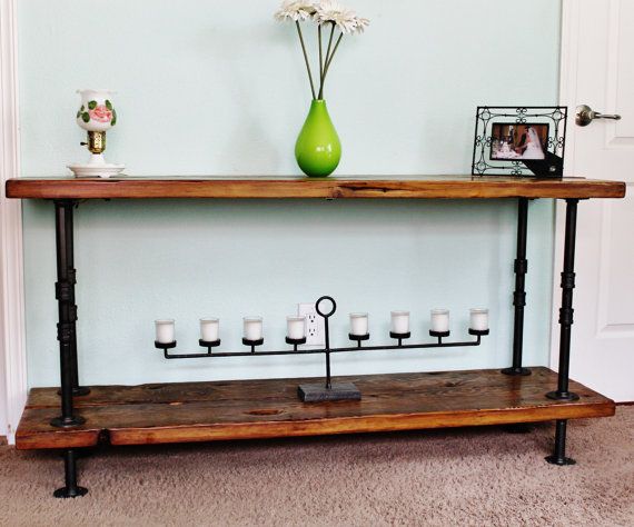 Console Table Sofa Table Reclaimed Wood by SilverRidgeWoodworks .
