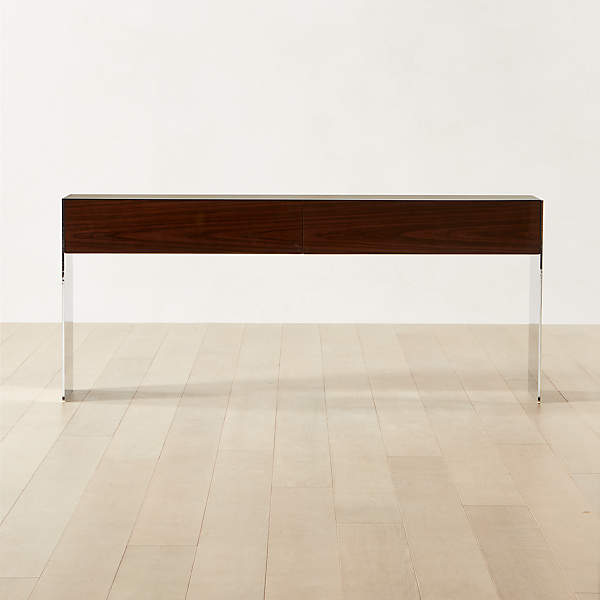 Facile Modern High-Gloss Wood Console Table | C