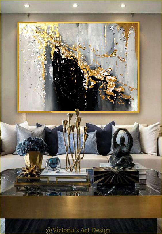 Oil Painting Original Oil Painting Abstract Modern on Canvas .