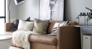 1 Kahverengi Deri Kanepe 15 Farklı Salon | Living room leather .
