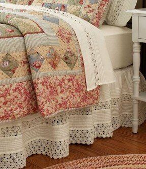 Crochet Bed Skirts - Ideas on Foter | Diy bed skirt, Shabby chic .