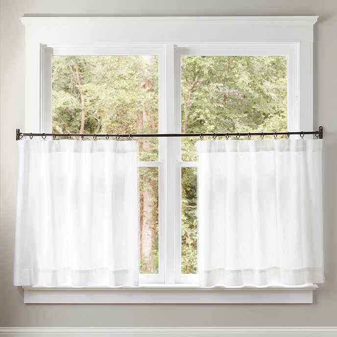 Classic 36 inch Cafe Curtain Panel | Cafe curtains, Curtains, Cafe .