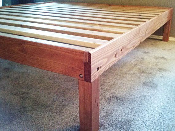 Custom king size solid fir platform bed frame | Diy bed frame, Bed .