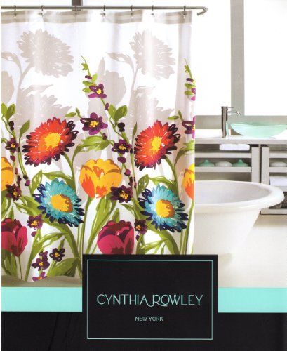 Cynthia Rowley Fiorina Floral Fabric Shower Curtain | Cynthia .