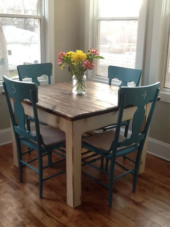 RUSTIC FARMHOUSE TABLE Small Kitchen Dining Farm House - Etsy .