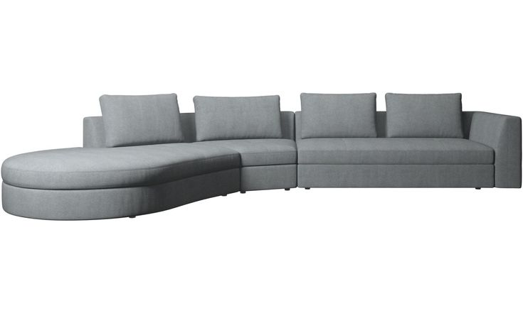 Bergamo Sofa mit rundem Loungemodul, links - Lassen Sie sich von .