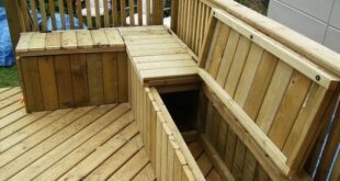 Building a Wooden Deck Over a Concrete One | Diy bench outdoor .
