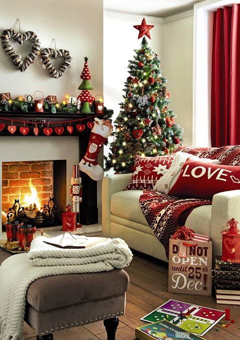 Beautiful christmas decorations, Christmas decorations living room .