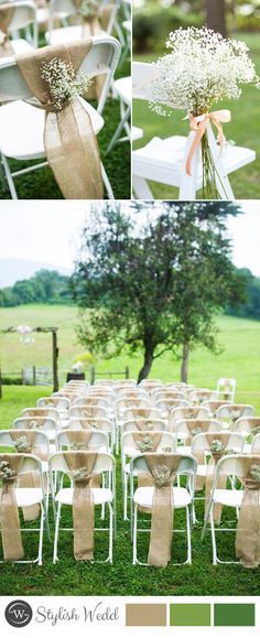 50+ Great Ways to Decorate Your Weddding Chair | Wedding chairs .