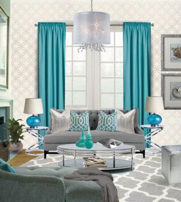 40 Beautiful Living Room Designs 2022 | Turquoise living room .