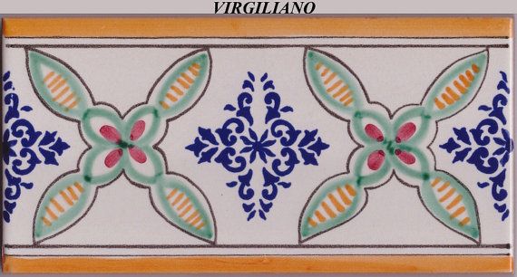 Subway Tiles Set of 20 Hand Painted Italian Decorative Tile - Etsy .