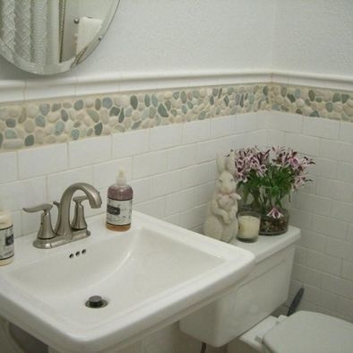 Pebble Tile Borders - Pebble Tile Shop | Bathroom wall tile, Tile .