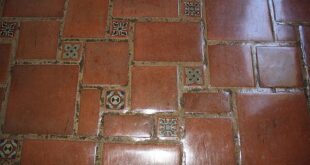 Decorative Tiles As Inserts in Terracotta Clay Pavers, Mexican .