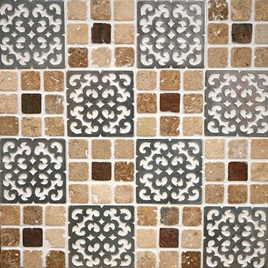 Pewter Tile Inserts, Decorative Tiles, Backsplashes, Wall Tiles .