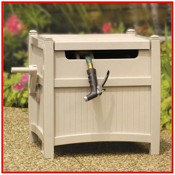 Garden Hose Cover Box | Garden hose holder, Hose holder, Garden ho