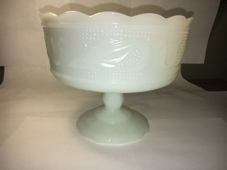 Vintage Milk Glass White Compote M6000 E O Brody Candy - Etsy .
