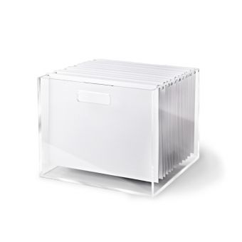 Acrylic File Box with Handles | Hanging file folders, Hanging .