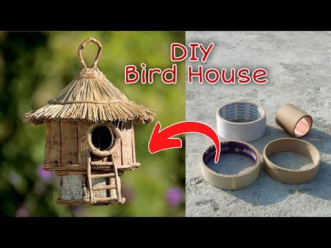 Making Bird House from Waste Material/How to make bird nest/Garden .