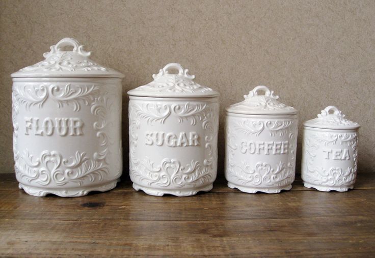 Vintage canisters #interiordesign #interior #decor #kitchen in .