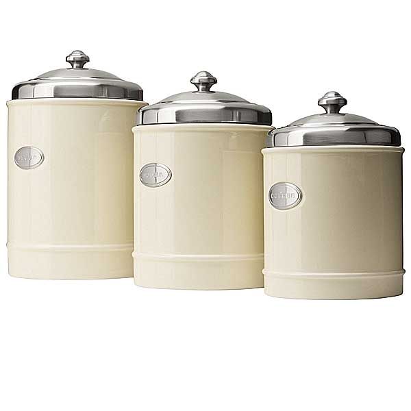 Specially made Capriware Kitchen Canisters - Ceramic, Stainless .