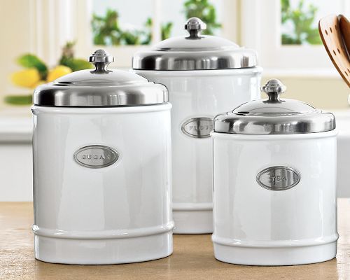 Cute Canisters | Kitchen accessories decor canisters, Kitchen .