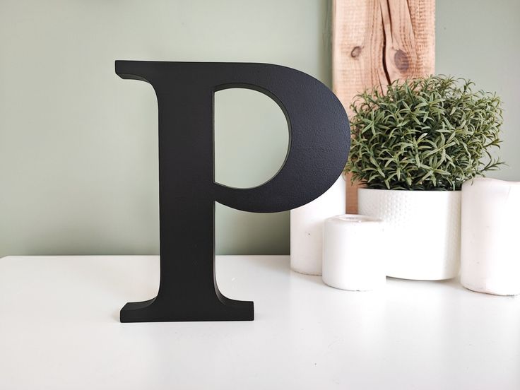 Painted Free Standing Letters for Shelf Custom Wood 3d Block .