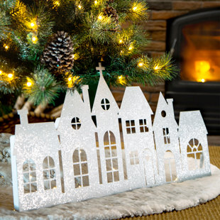 Christmas Glitter Houses | Wayfa