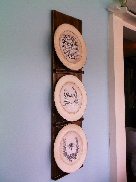 Rustic Plate Rack, Rustic Home Decor, Plate Stand, Plate Holder .