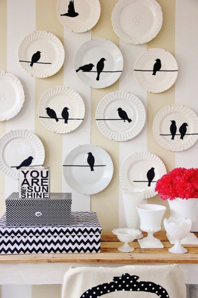 Creative DIY Wall Decor Ideas | Plate wall decor, Plates on wall .