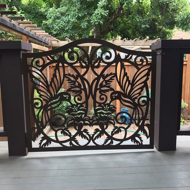 Metal Privacy Screen Fence Decorative Panel Wall Art - Etsy .