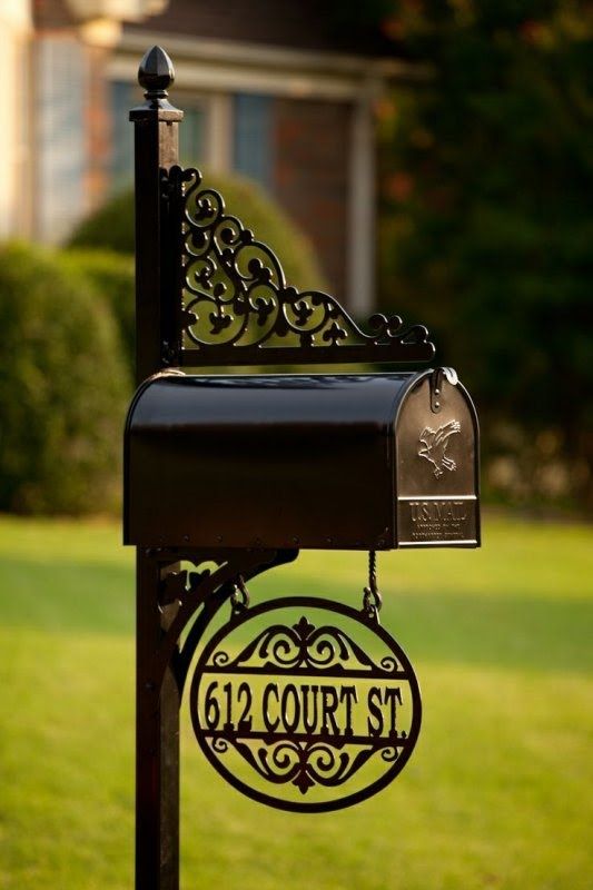Iron Mailbox Post - Ideas on Foter | Metal mailbox, Mailbox .