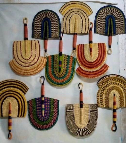 Handmade Fans/ Bolga Fans / Wedding Gifts / African Wall - Etsy UK .