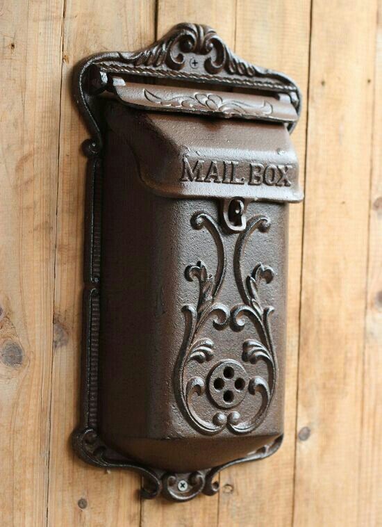 MailBon | Vintage mailbox, Wrought iron decor, Iron dec