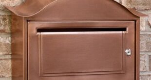 Arched Locking Wall-Mount Copper Mailbox - Modern - Mailboxes - by .