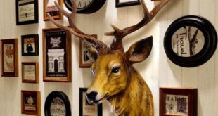Simulation Deer Head Wall Hanging Animal Head Decoration European .