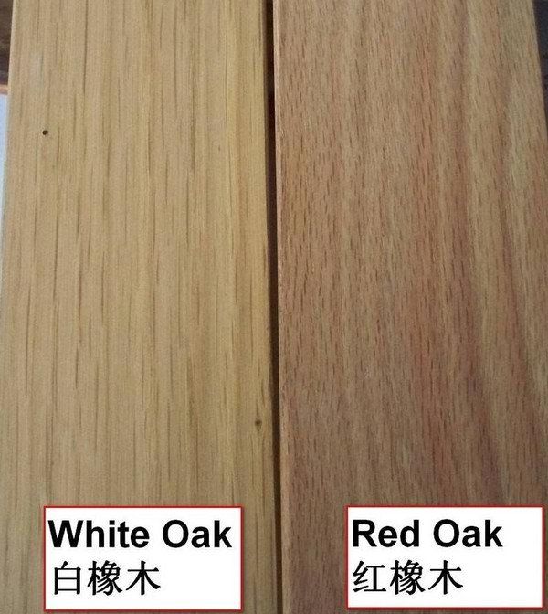 Difference between red and white oak hardwood flooring