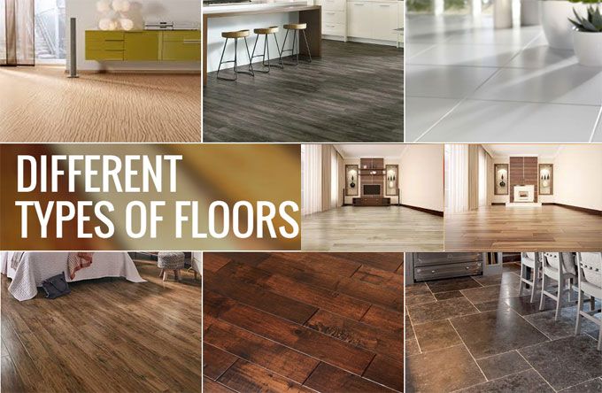 What are the various types of floors? | Residential flooring .